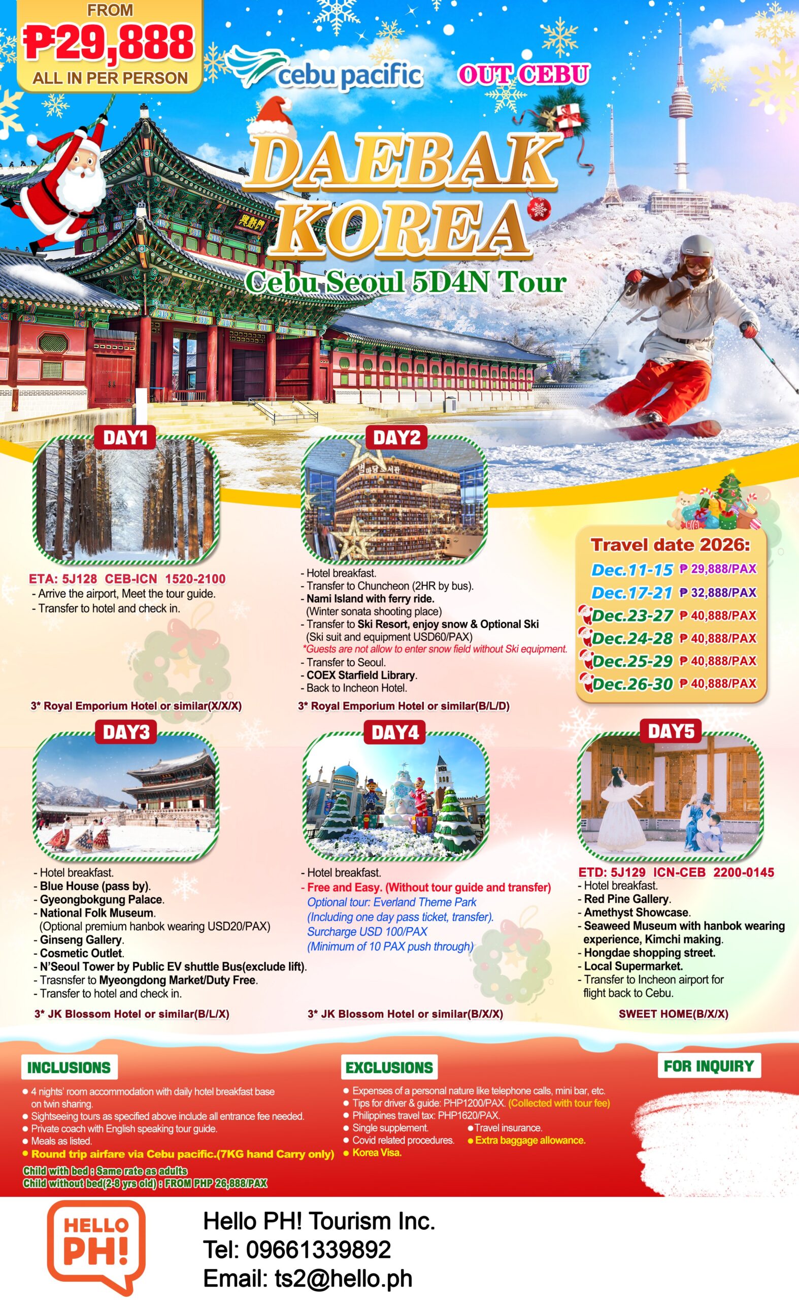 Korea out Cebu Winter